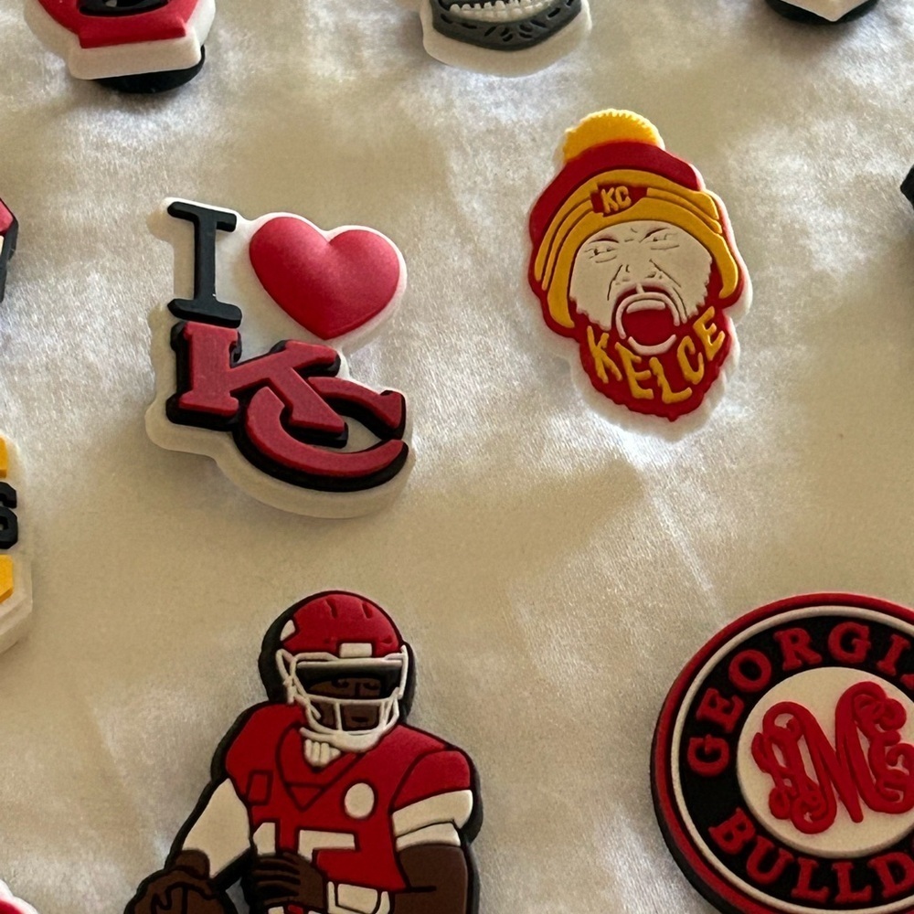 Shoe Charms for crocs clogs Decoration, Team Charms for Chiefs sports fans 42 pc - Picture 8 of 10